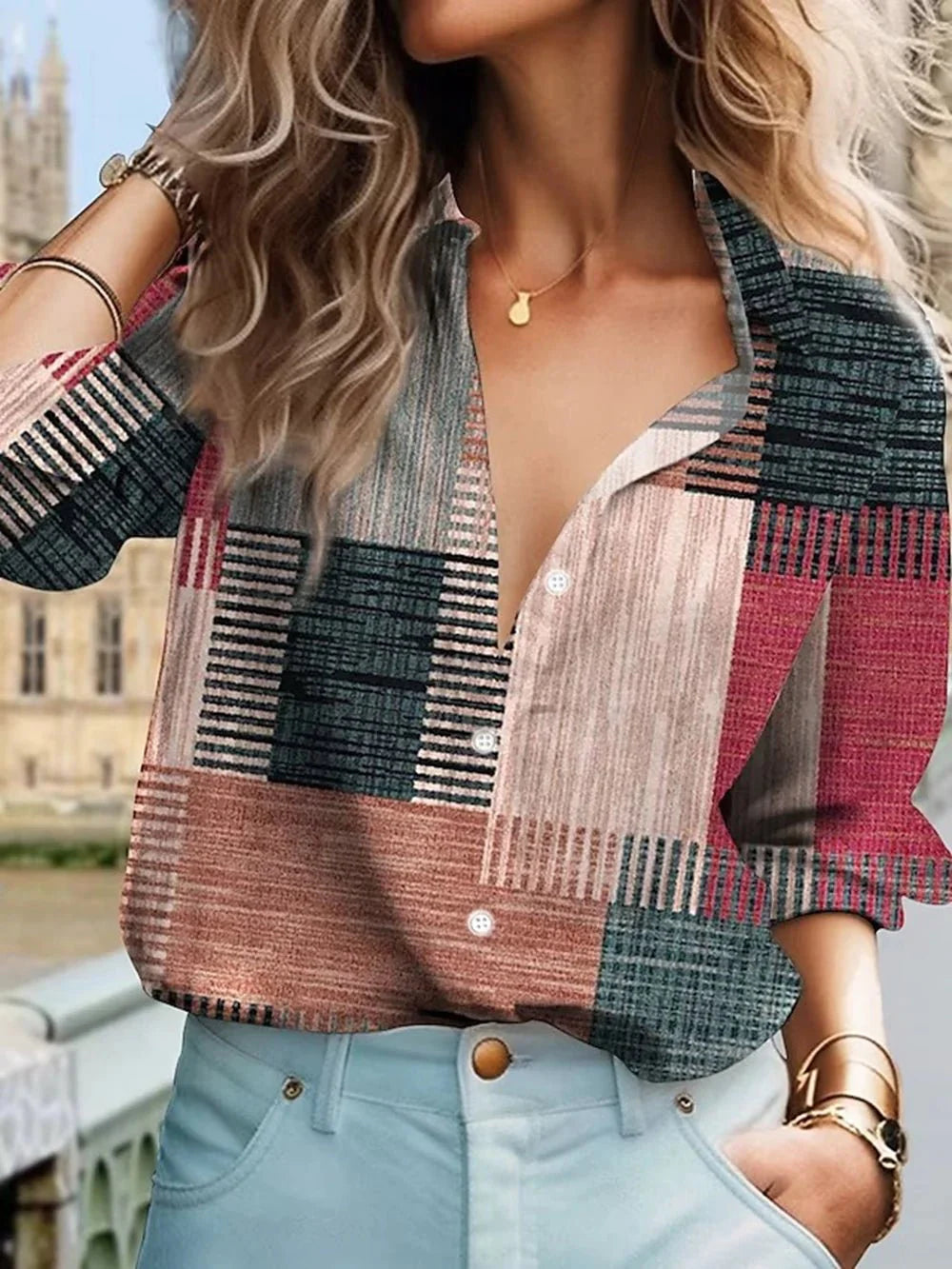 Cómo Combinar Tu Camisa Femenina Social a Cuadros
